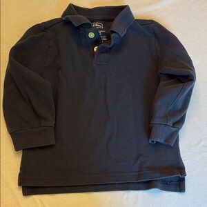 L.L. Bean Classic Blue Polo Shirt Long Sleeve
